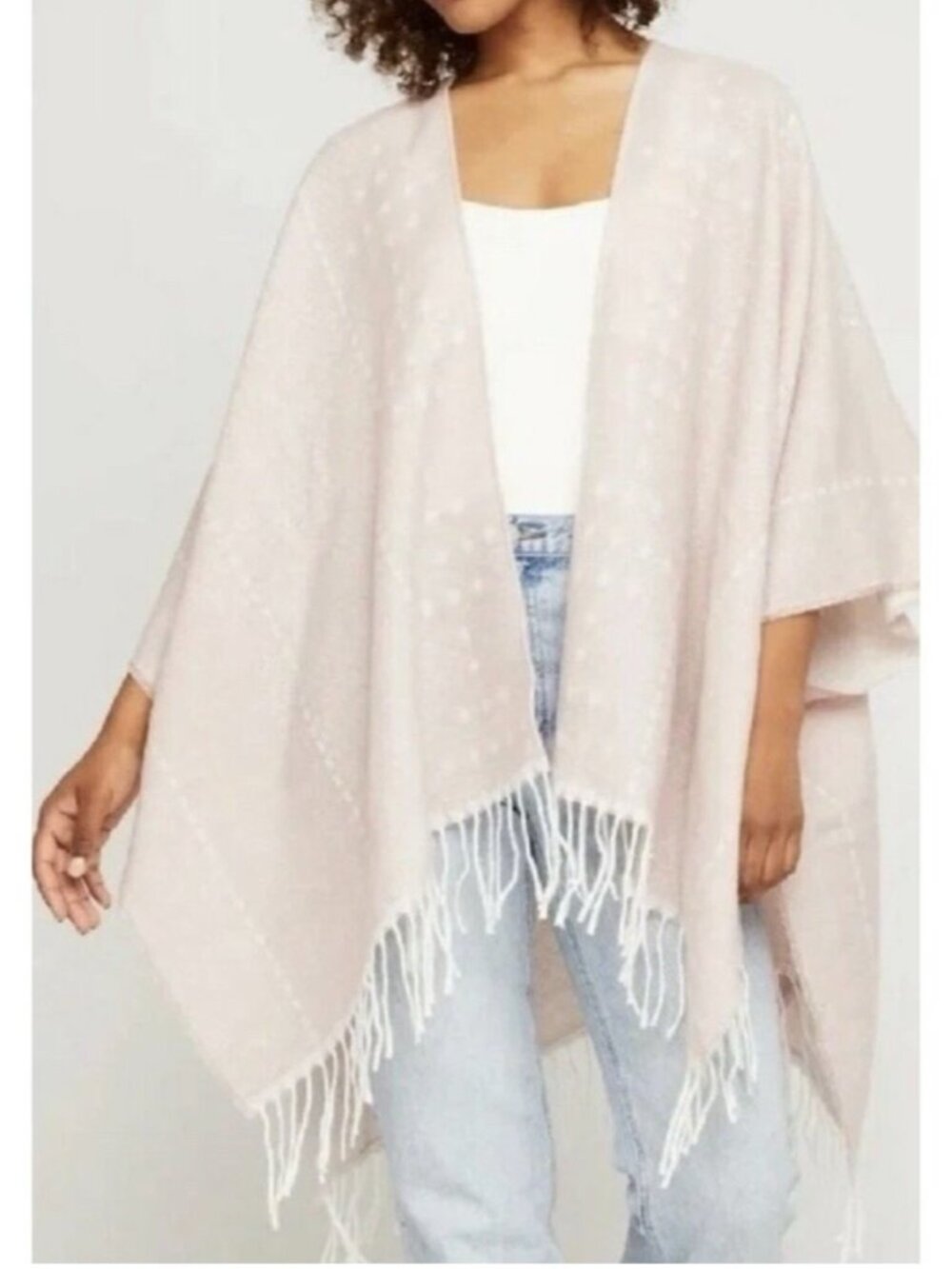 🧡3/15 Gentle Fawn Hermosa Kimono Wrap Cardigan Soft Pink M/L